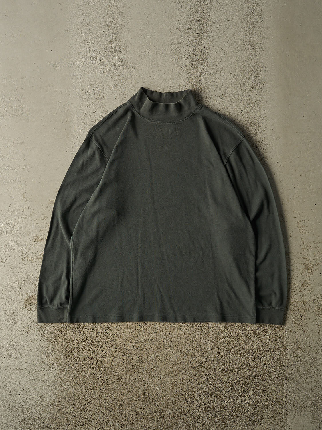 Vintage Y2K Green LL Bean Mock Neck  Long Sleeve (L)