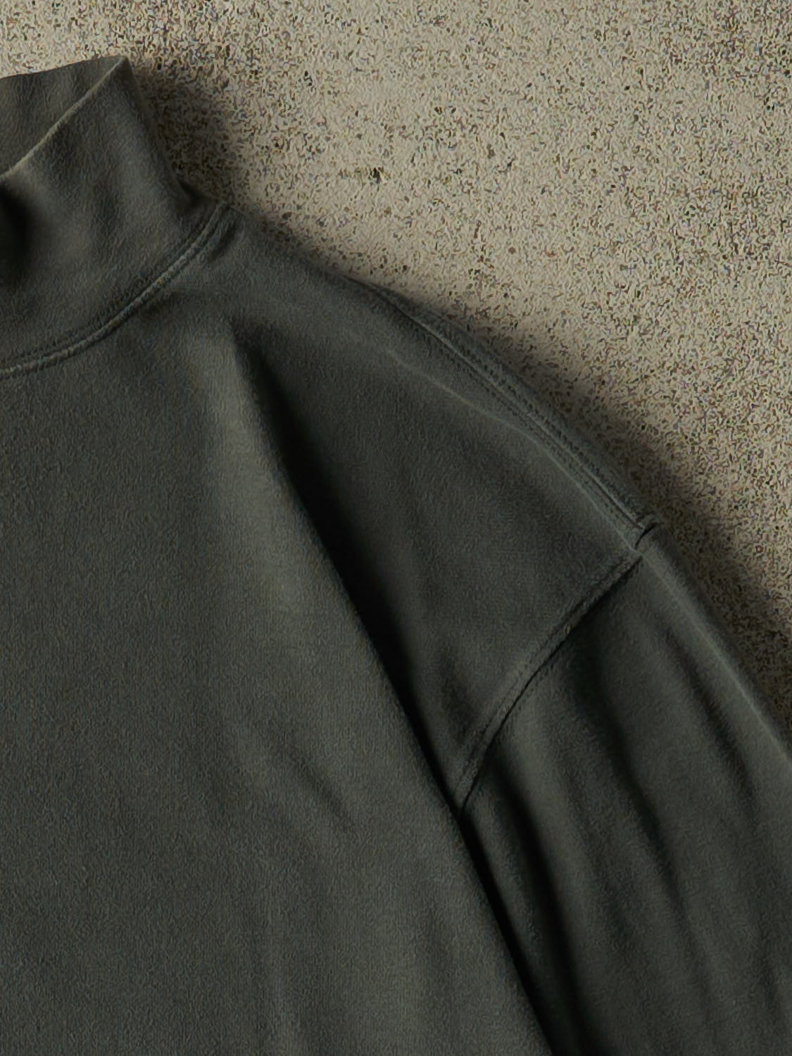 Vintage Y2K Green LL Bean Mock Neck  Long Sleeve (L)