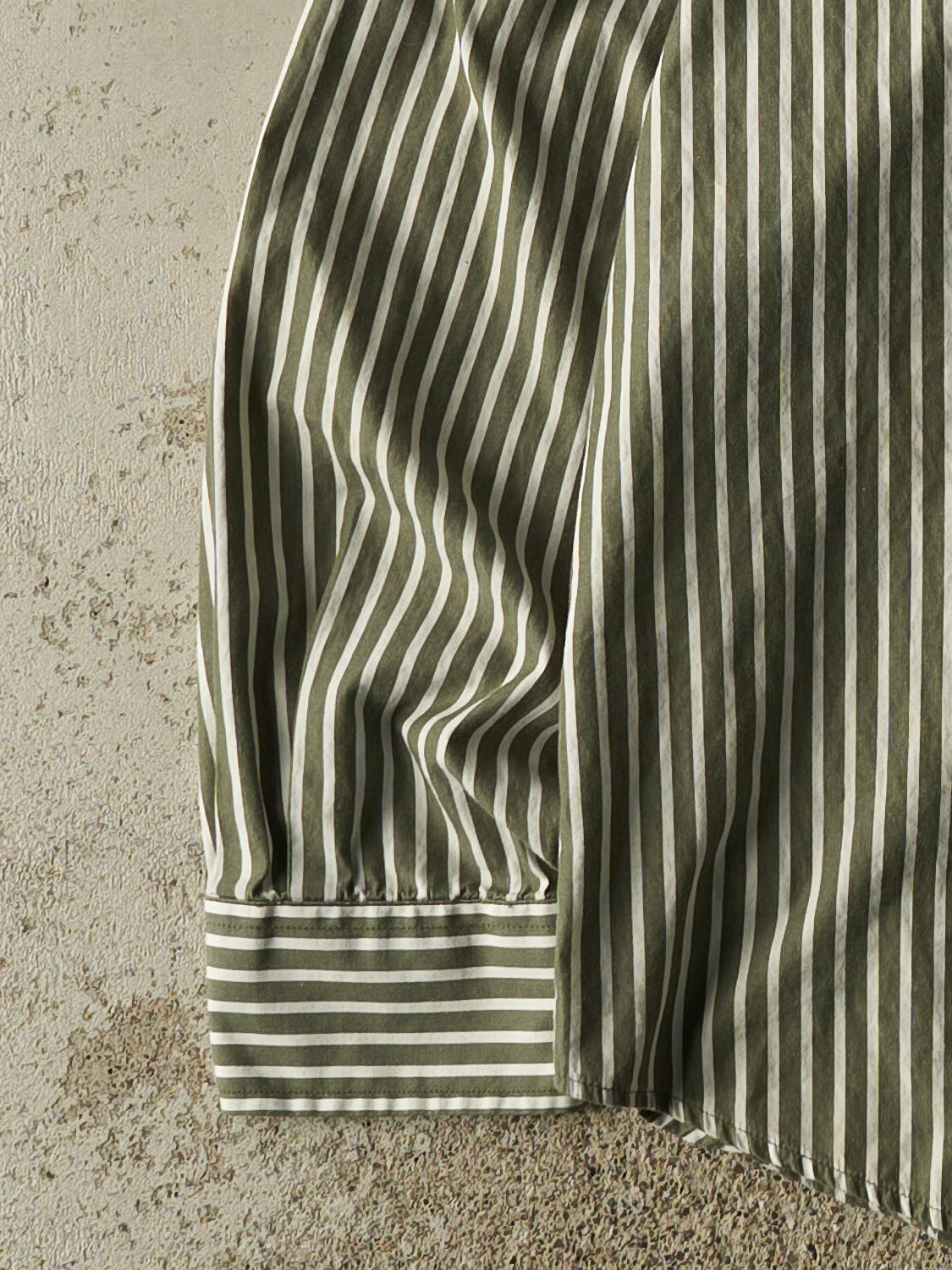 Vintage 90s Green Tommy Hilfiger Striped Long Sleeve Button Up (L)