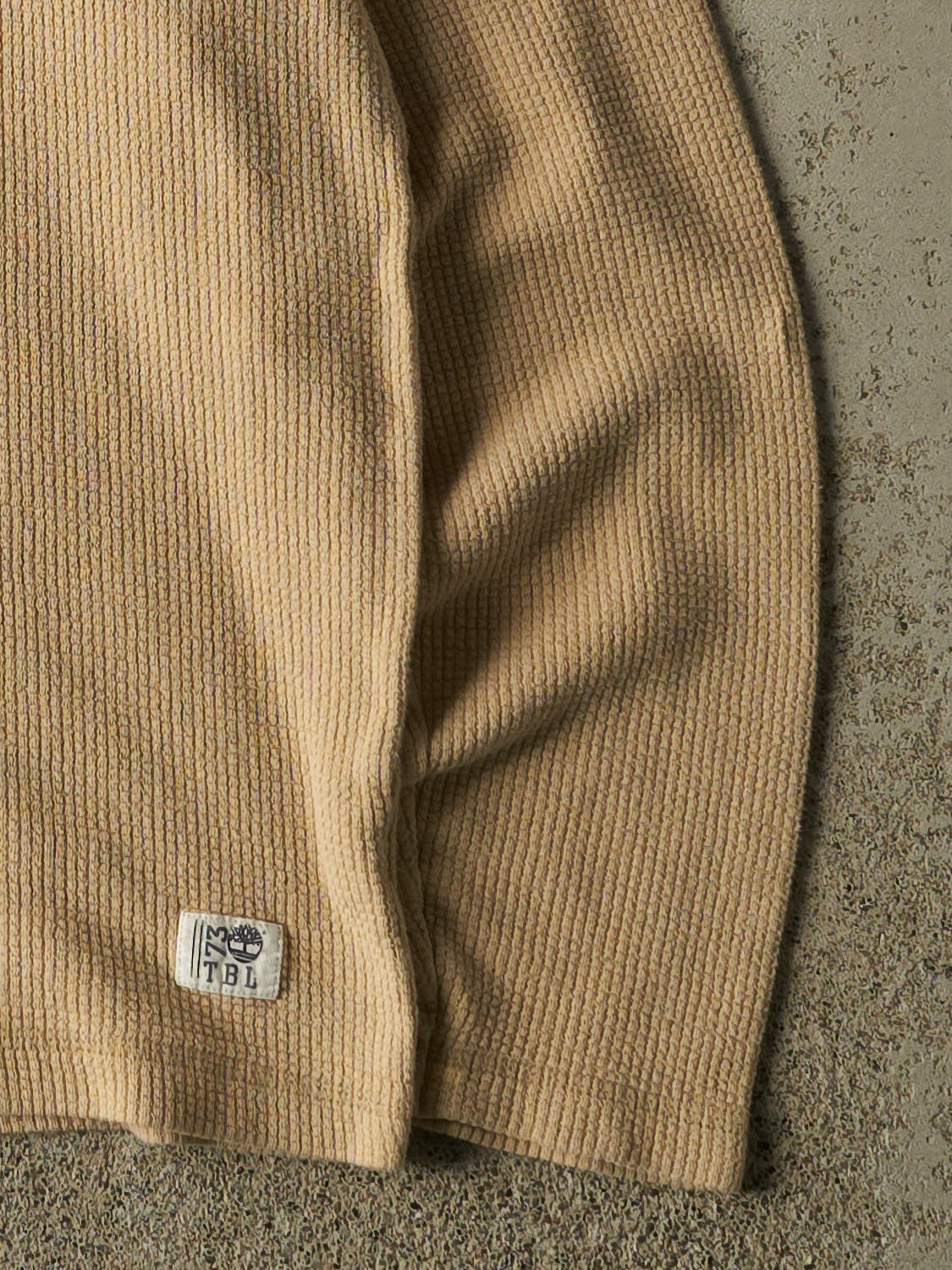 Vintage Y2K Beige Timberland Thermal  Long Sleeve (M/L)