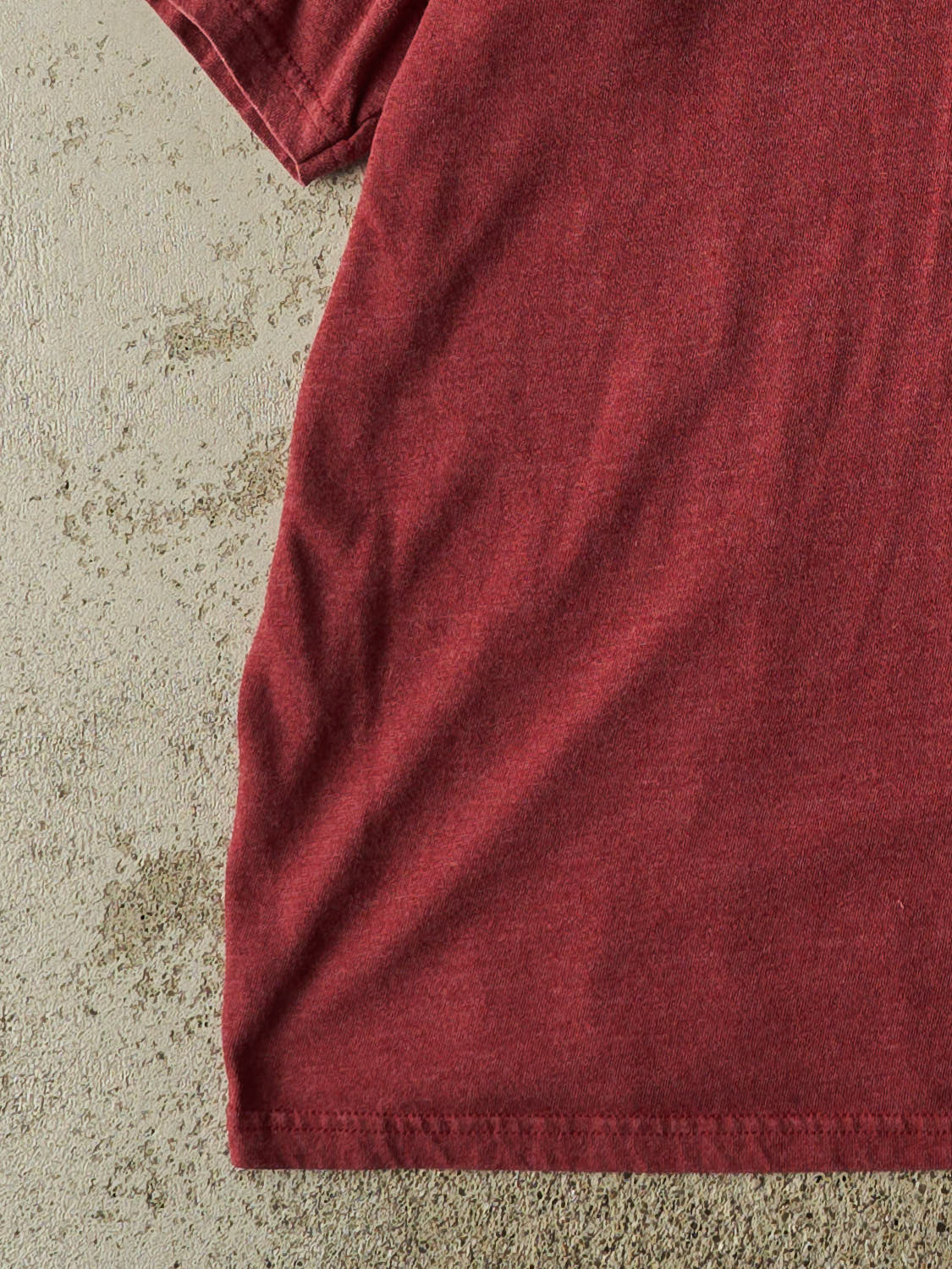 Vintage Y2K Burgundy Nike Tonal Embroidered Swoosh  Tee (XL)