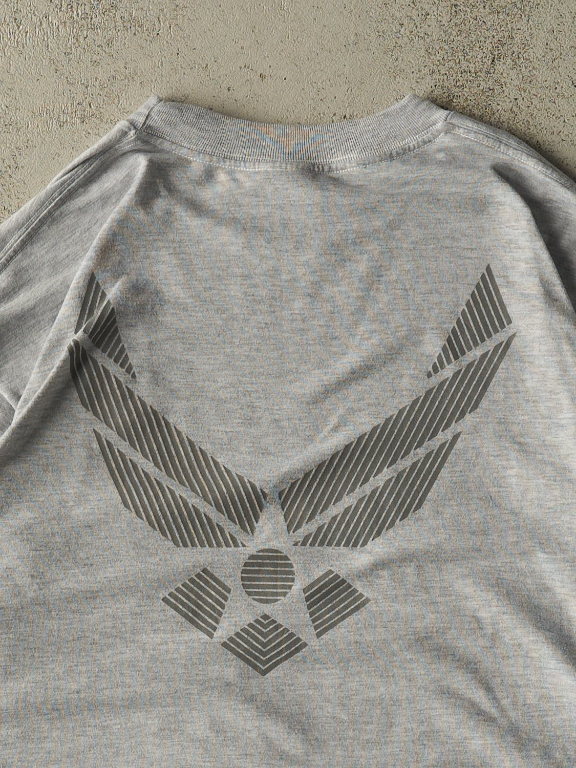 Vintage Y2K Heather Grey US Army 3M Reflective  Long Sleeve (XXL)