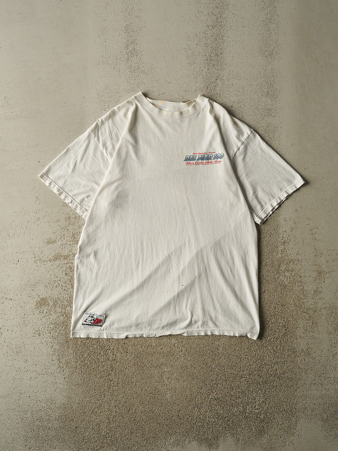 Vintage 96' White Delmar  Racing  Tee (L/XL)