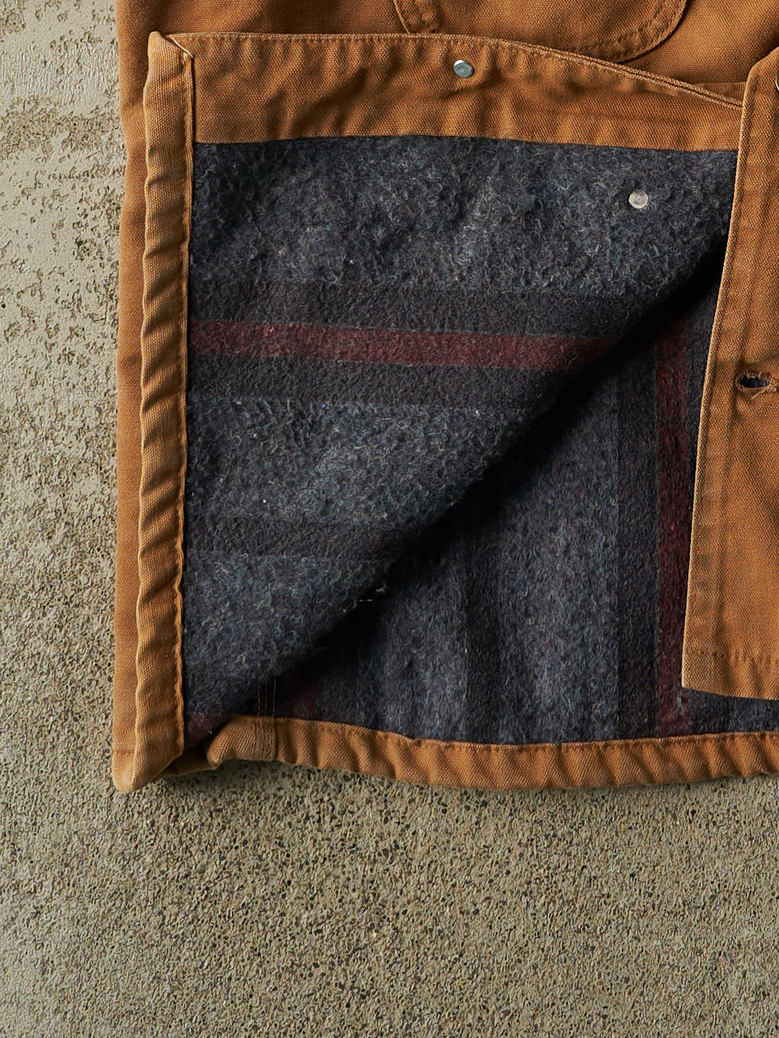 Vintage 90s Camel Carhartt Blanket Lined Chore Jacket (XL/XXL)