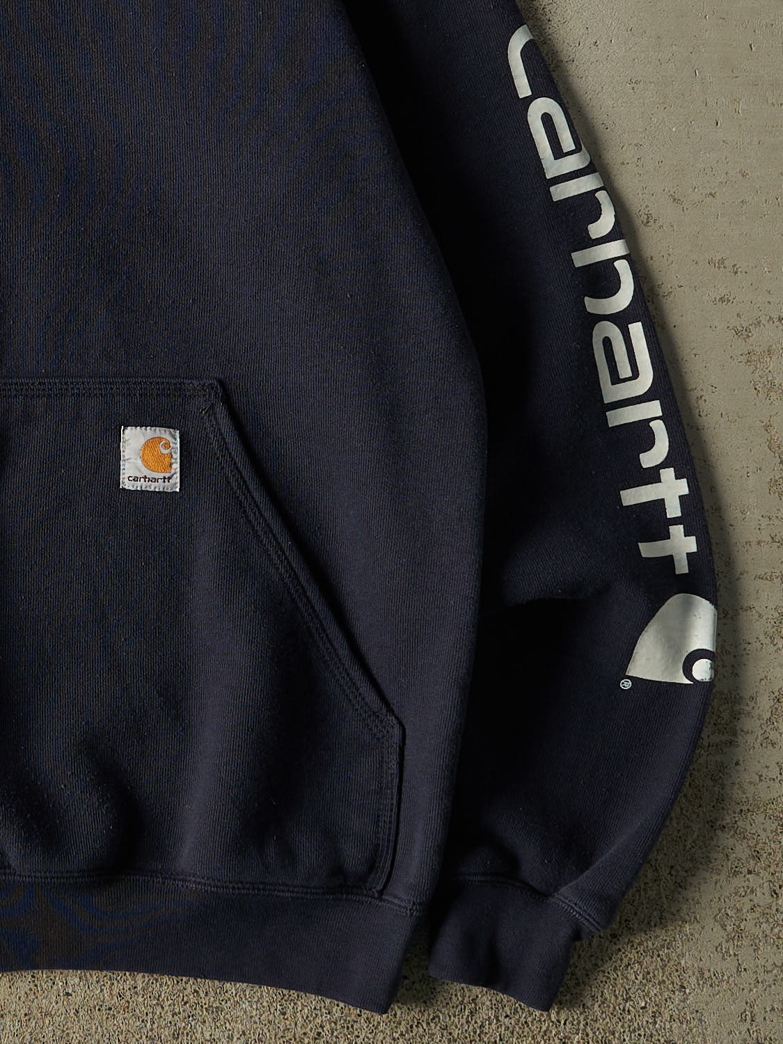 Vintage Y2K Navy Blue Carhartt  Hoodie (M)