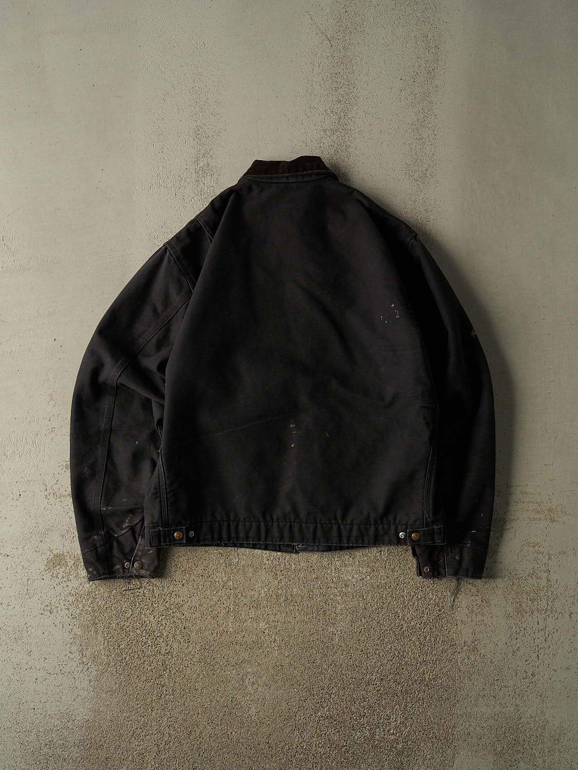 Vintage 90s Black J01 Carhartt Blanket Lined Detroit Jacket (L/XL)