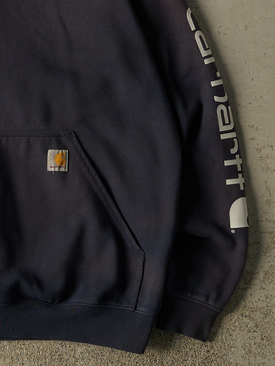 Vintage Y2K Faded Navy Carhartt  Hoodie (M/L)
