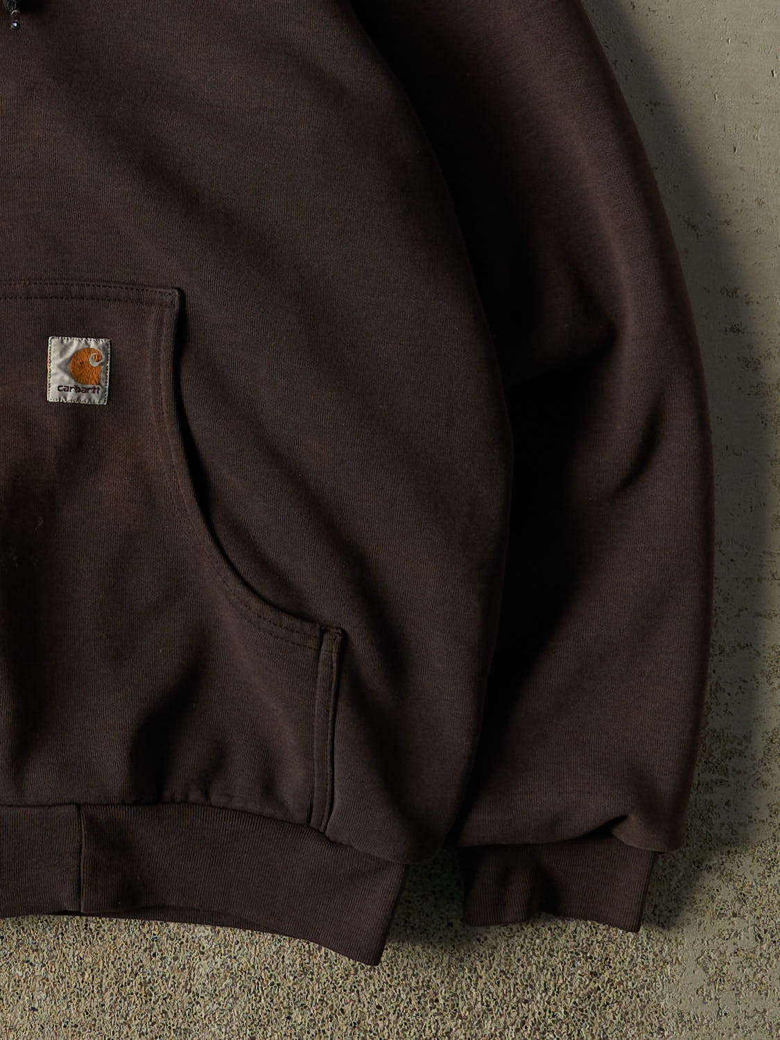 Vintage 90s Faded Brown Carhartt Heavyweight Zip Up Hoodie (XL)