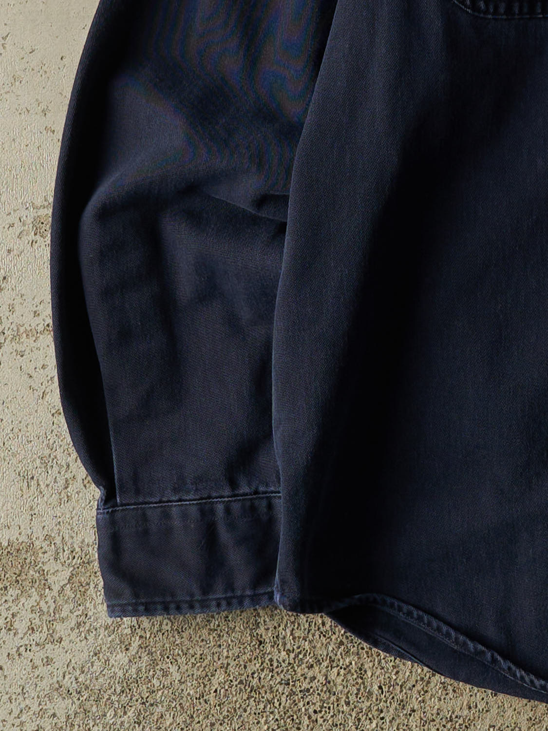 Vintage Y2K Navy Blue Carhartt Button Up  Long Sleeve (L)