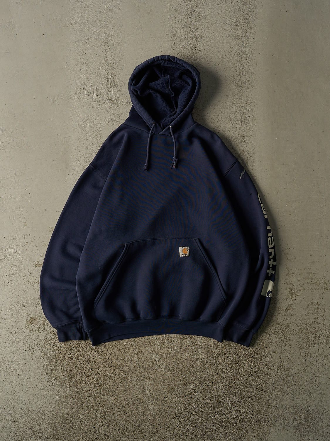 Vintage Y2K Navy Blue Carhartt Hoodie (XL)