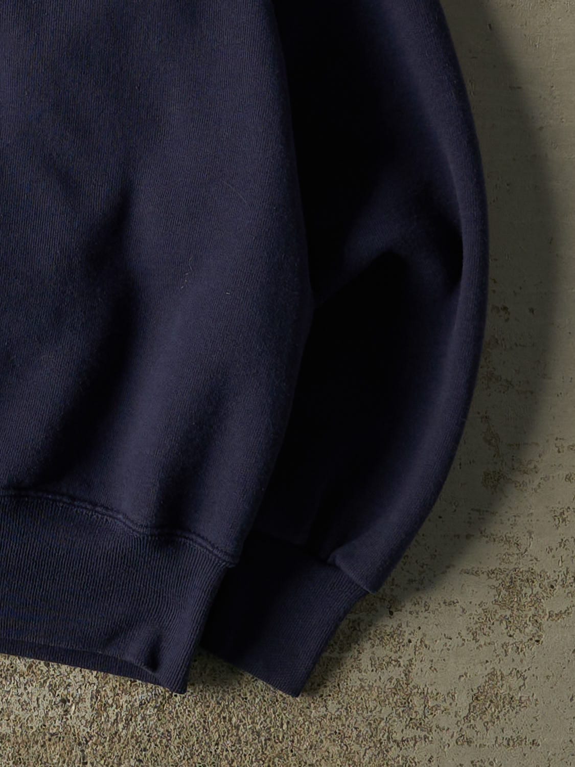 Vintage 90s Navy Blue Monticello IL Crewneck (L/XL)