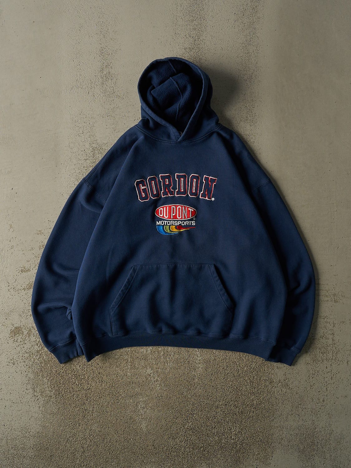 Vintage 90s Navy Blue Jeff Gordon Nascar Hoodie (XL)