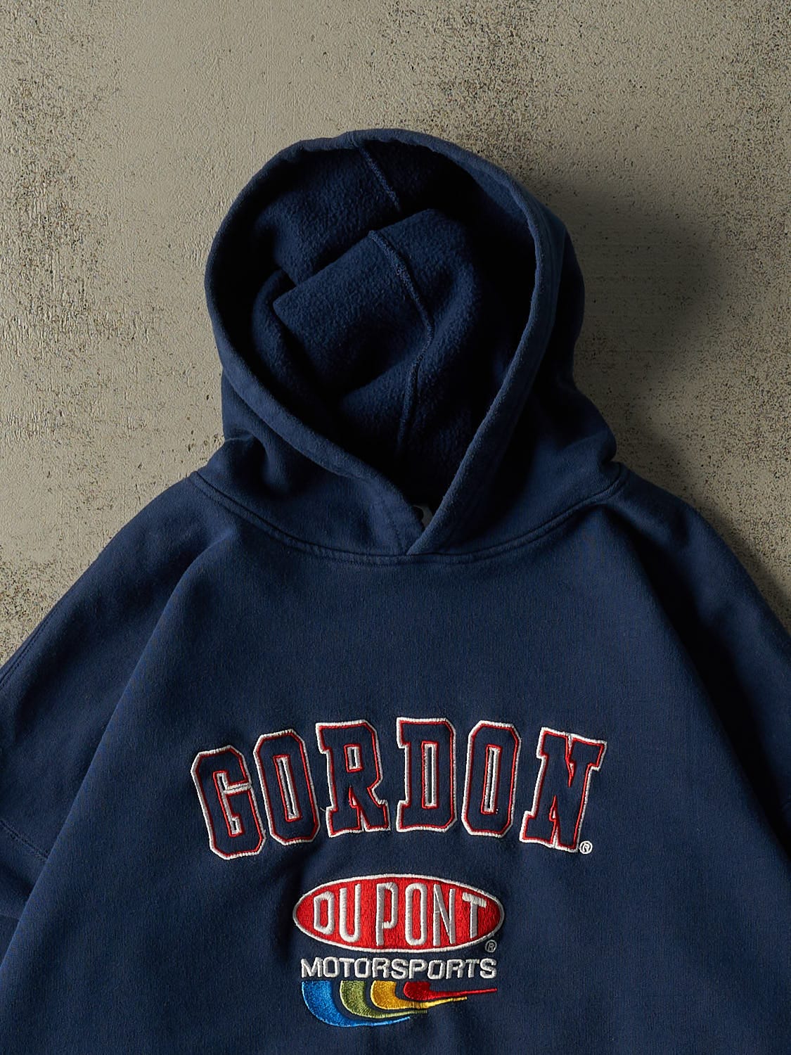 Vintage 90s Navy Blue Jeff Gordon Nascar Hoodie (XL)