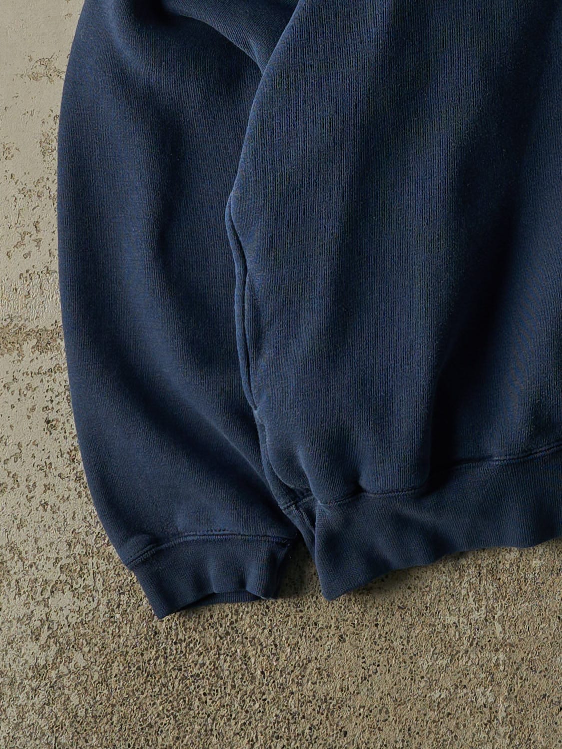 Vintage 90s Navy Blue Starter Quarter Button Hoodie (L/XL)