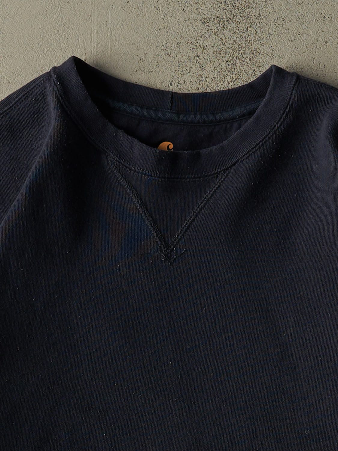 Vintage Y2K Navy Blue Carhartt Embroidered Crewneck (XL/XXL)