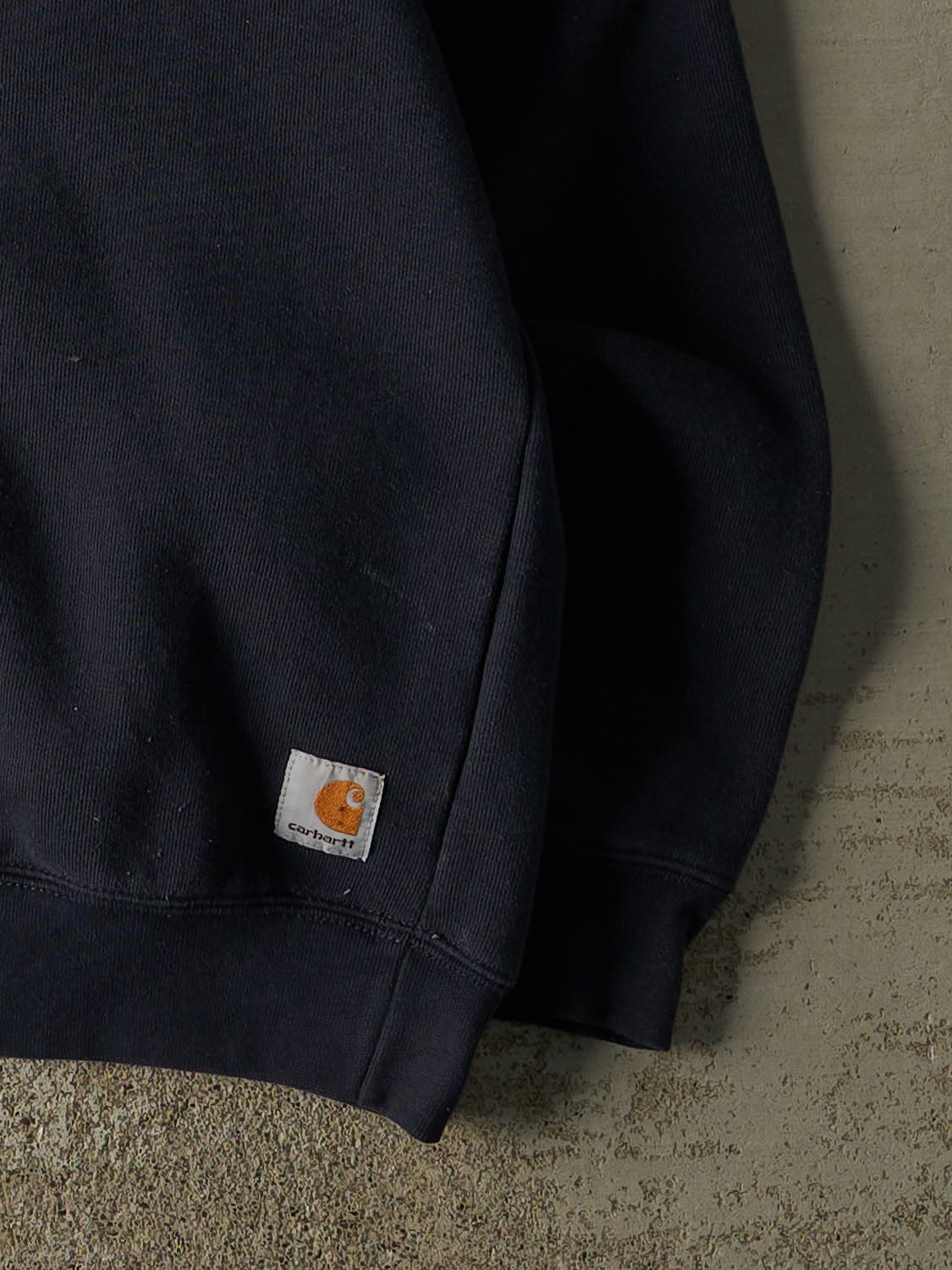 Vintage Y2K Navy Blue Carhartt Embroidered Crewneck (XL/XXL)