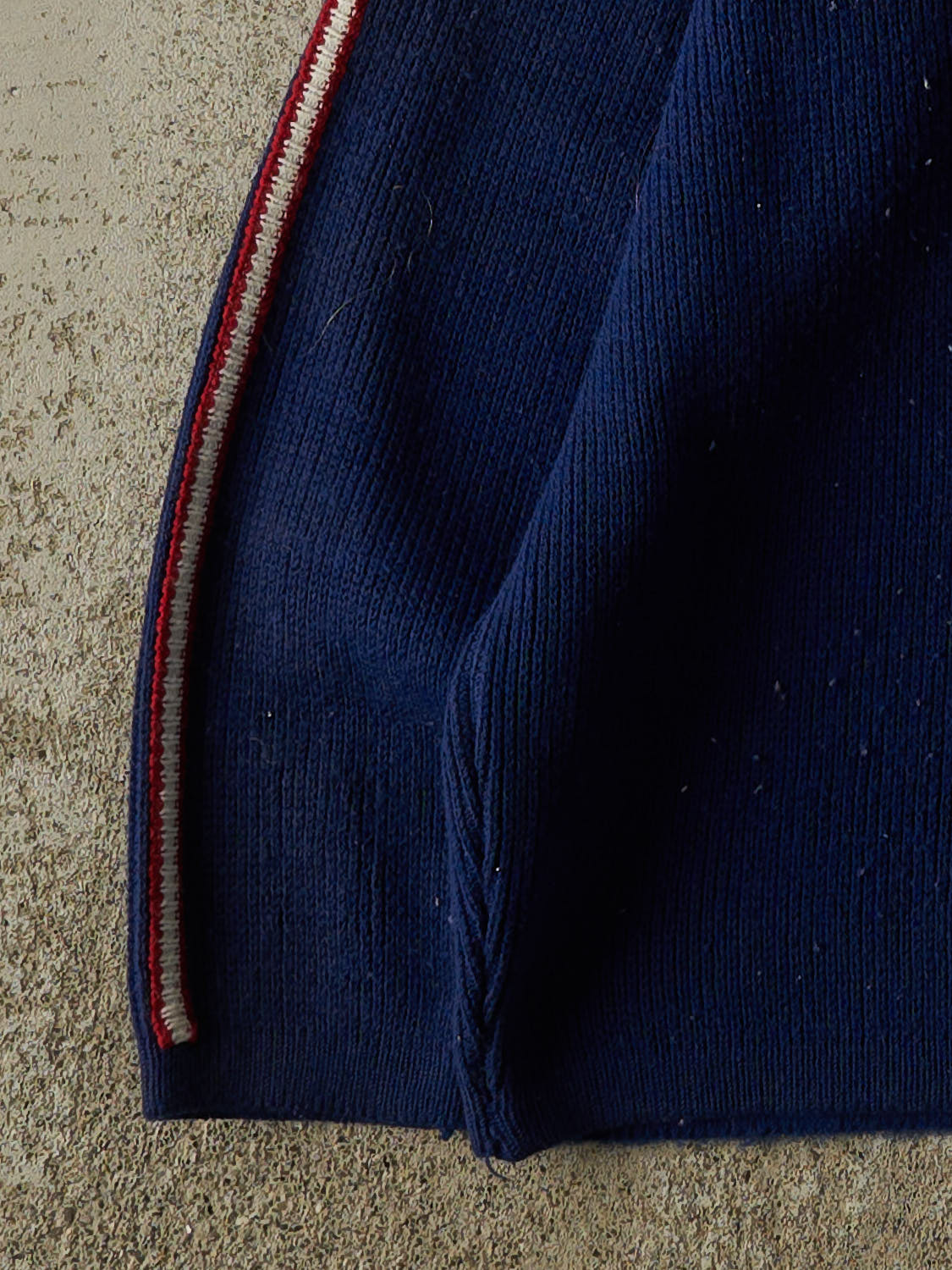 Vintage 80s Royal Blue Striped Knit (XS)