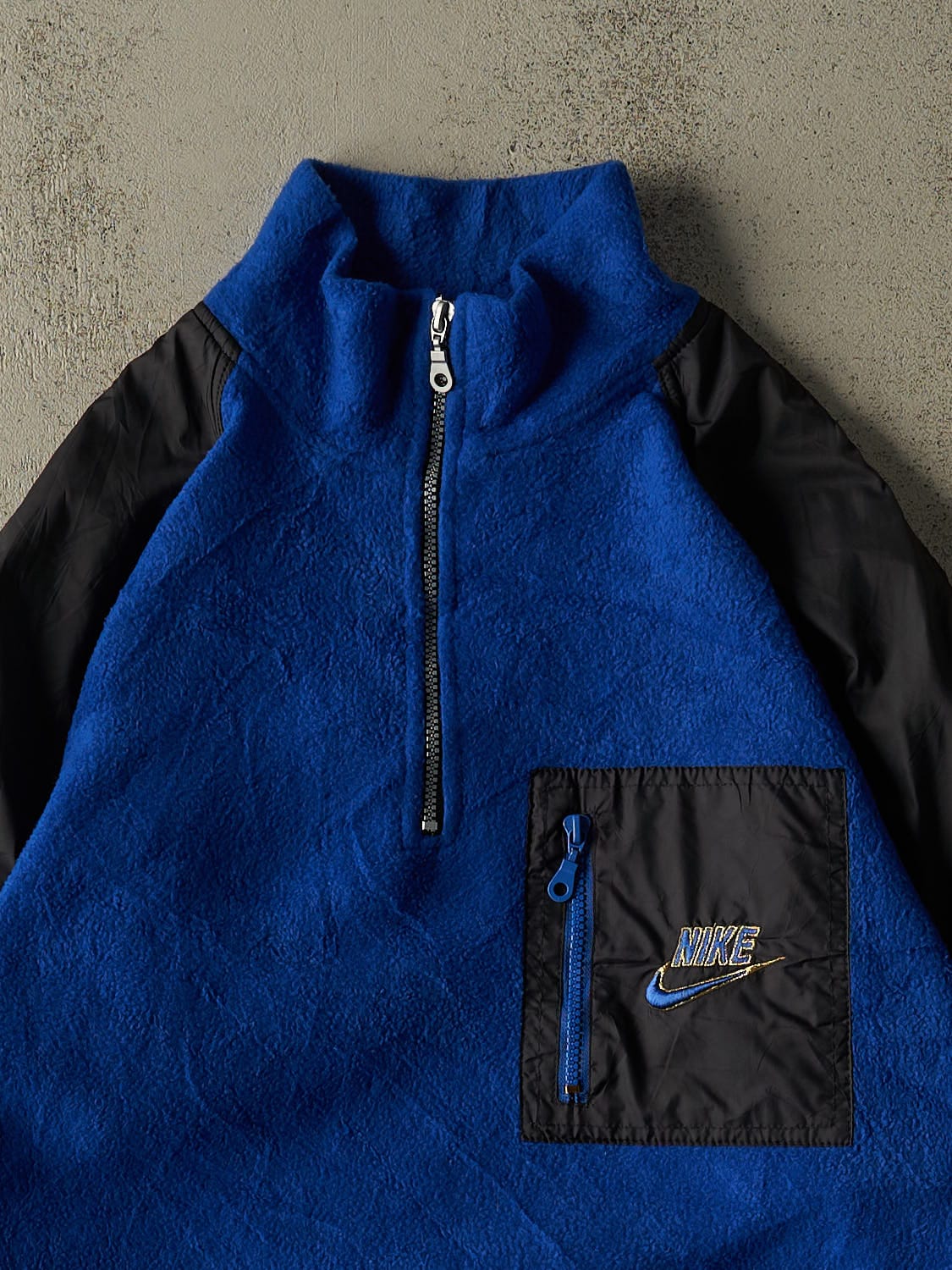Vintage 90s Blue Nike Quarter Zip Fleece (L)