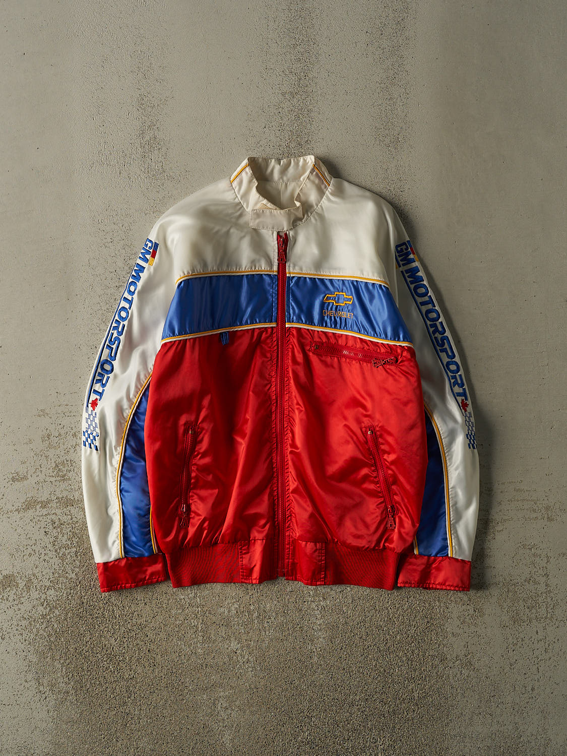 Vintage 80s Red Chevrolet Racing Jacket (M/L)