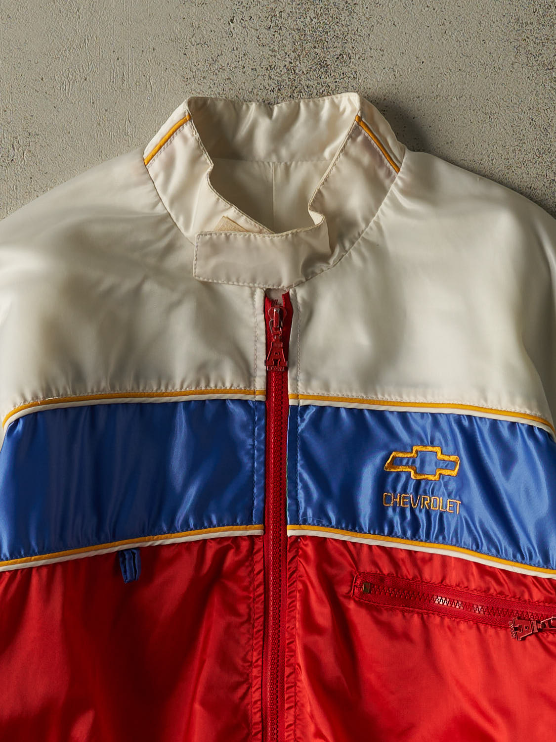 Vintage 80s Red Chevrolet Racing Jacket (M/L)
