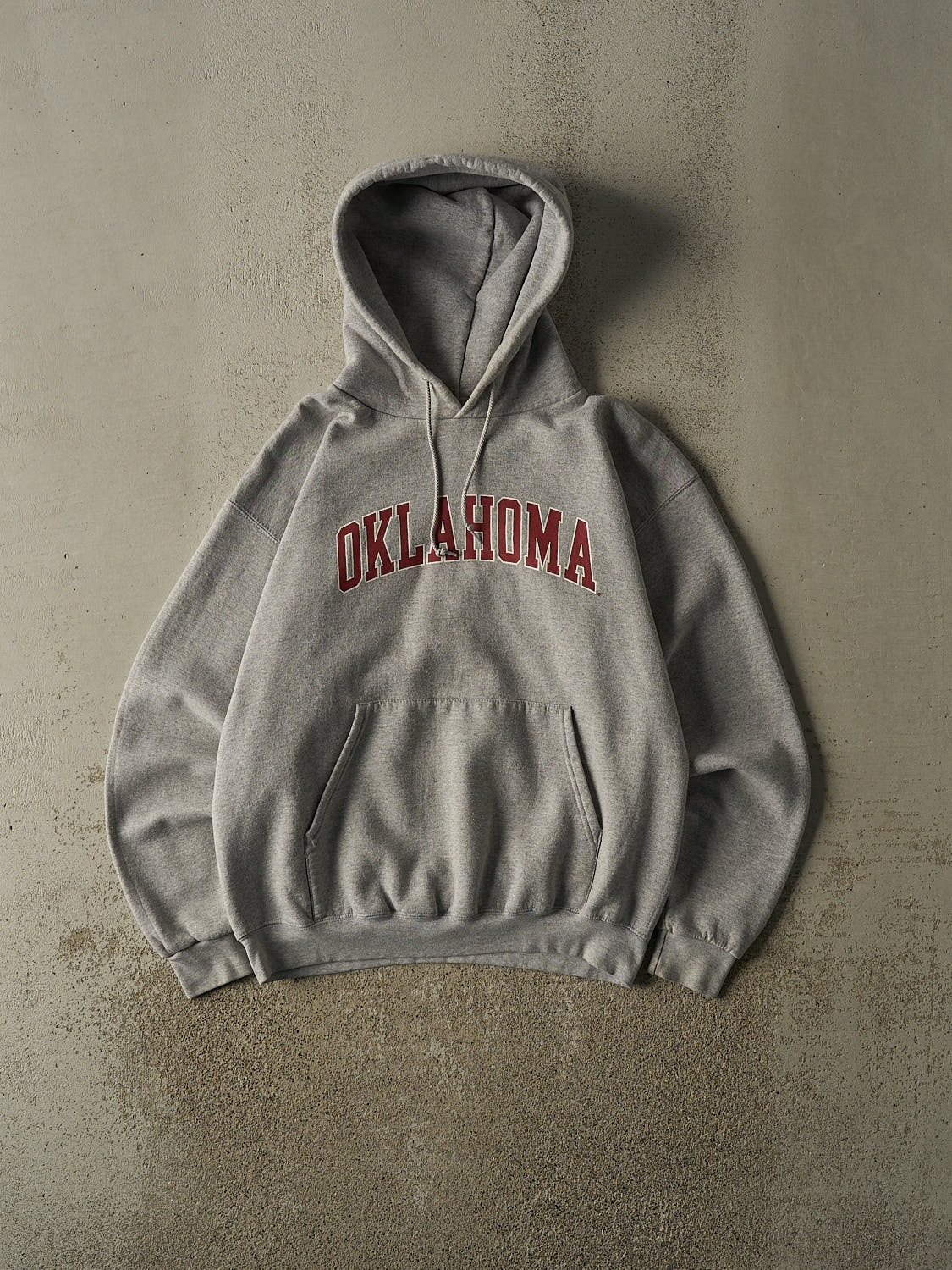 Vintage Y2K Grey Oklahoma University Champion Hoodie (M)