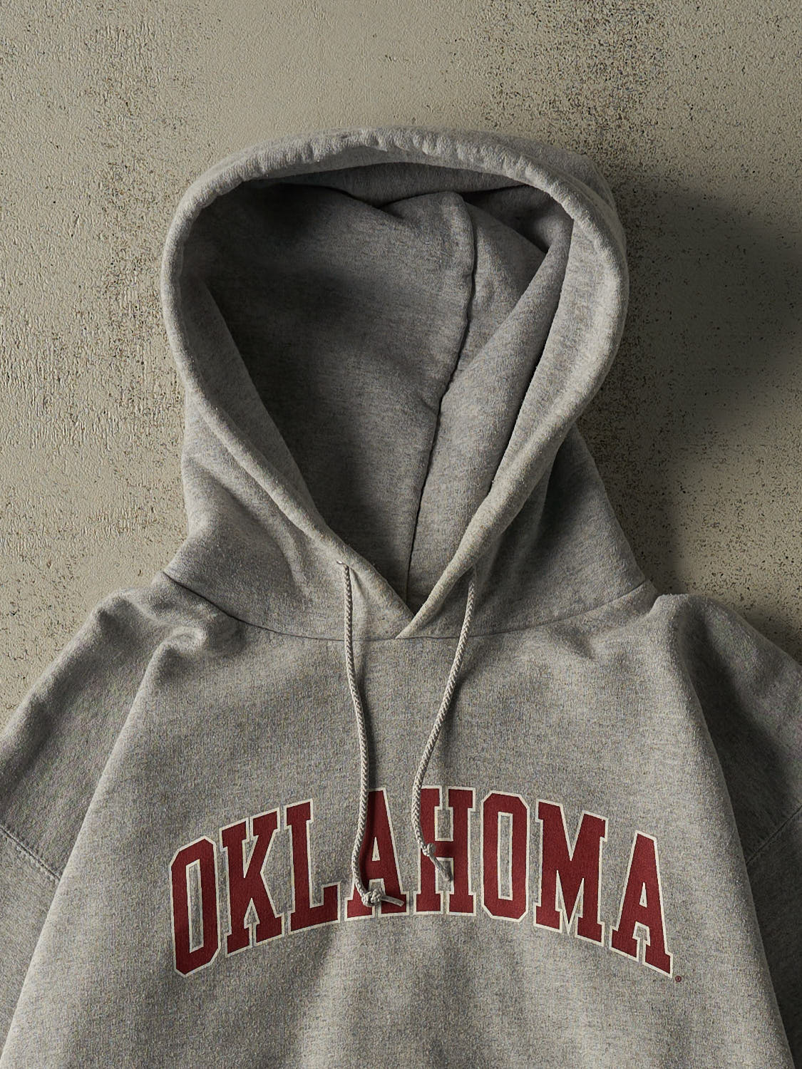 Vintage Y2K Grey Oklahoma University Champion Hoodie (M)