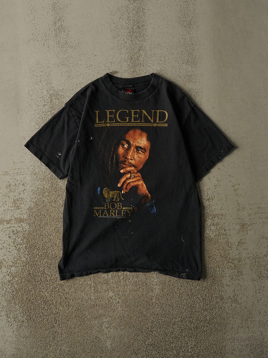 Vintage Y2K Black Bob Marley Tee (S/M)