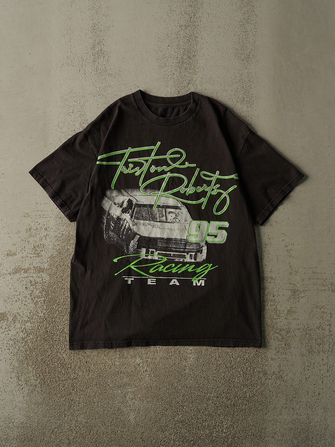 Vintage Y2K Black Tristan Roberts Racing Tee (L)