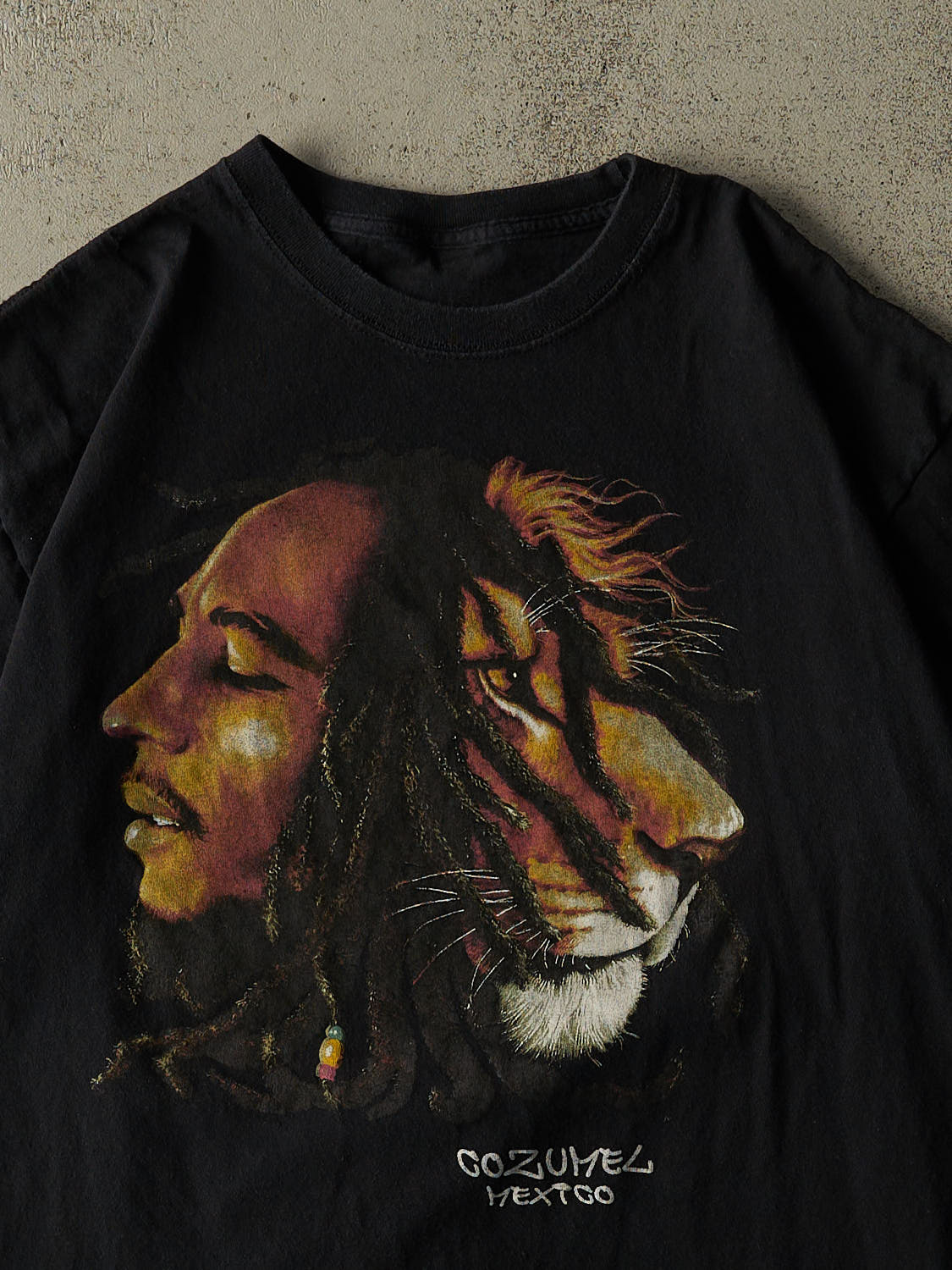 Vintage Y2K Black Bob Marley Cozumel Mexico Tee (L)
