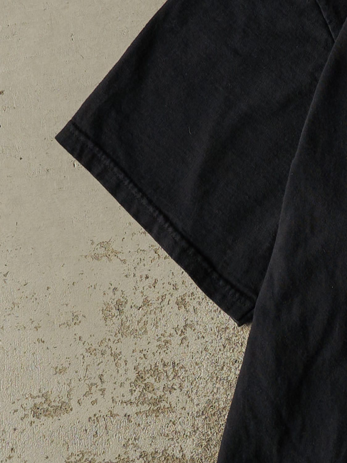 Vintage Y2K Black Nike Embroidered Swoosh Tee (L)