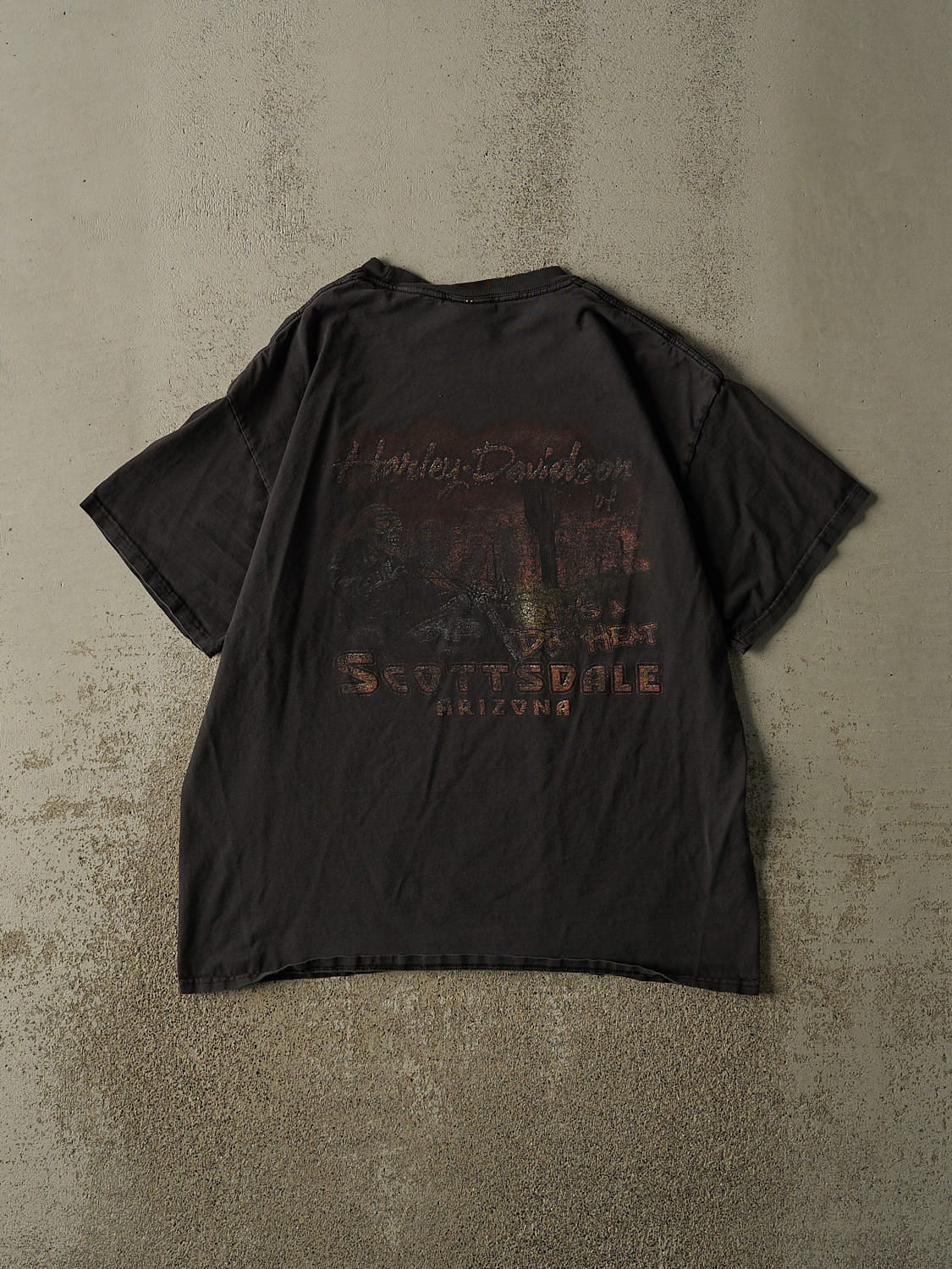 Vintage Y2K Faded Black Harley Davidson Scottsdale AZ Tee (L)