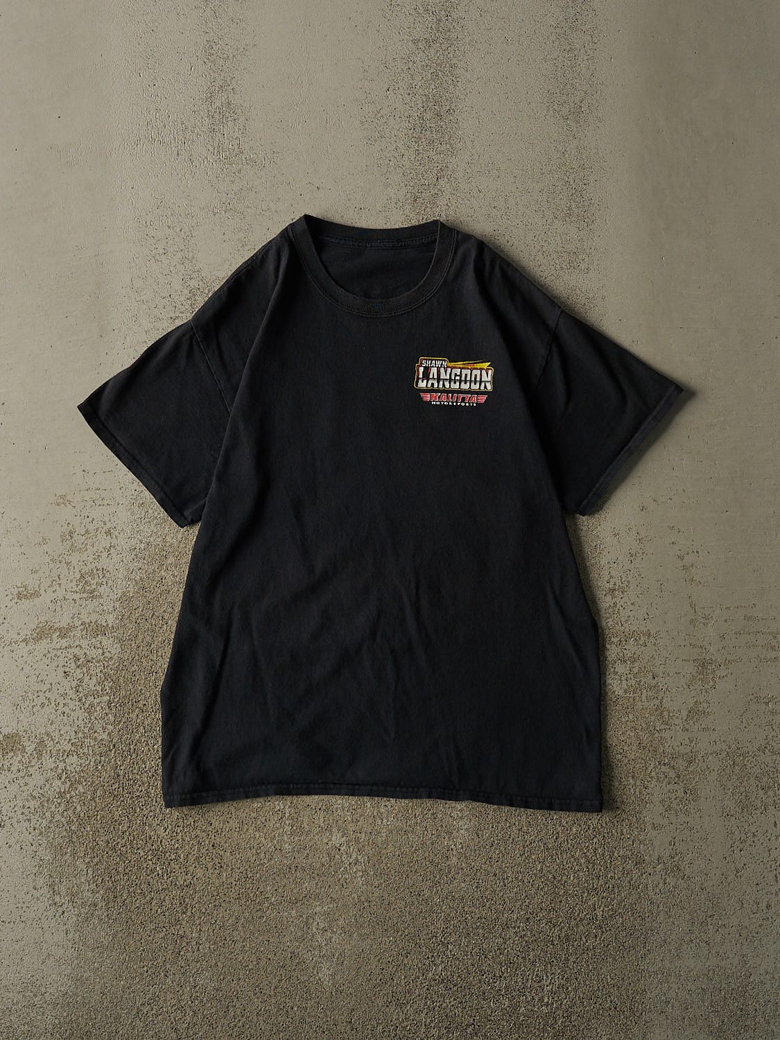 Vintage Y2K Black Shawn Langdon Racing Tee (L)