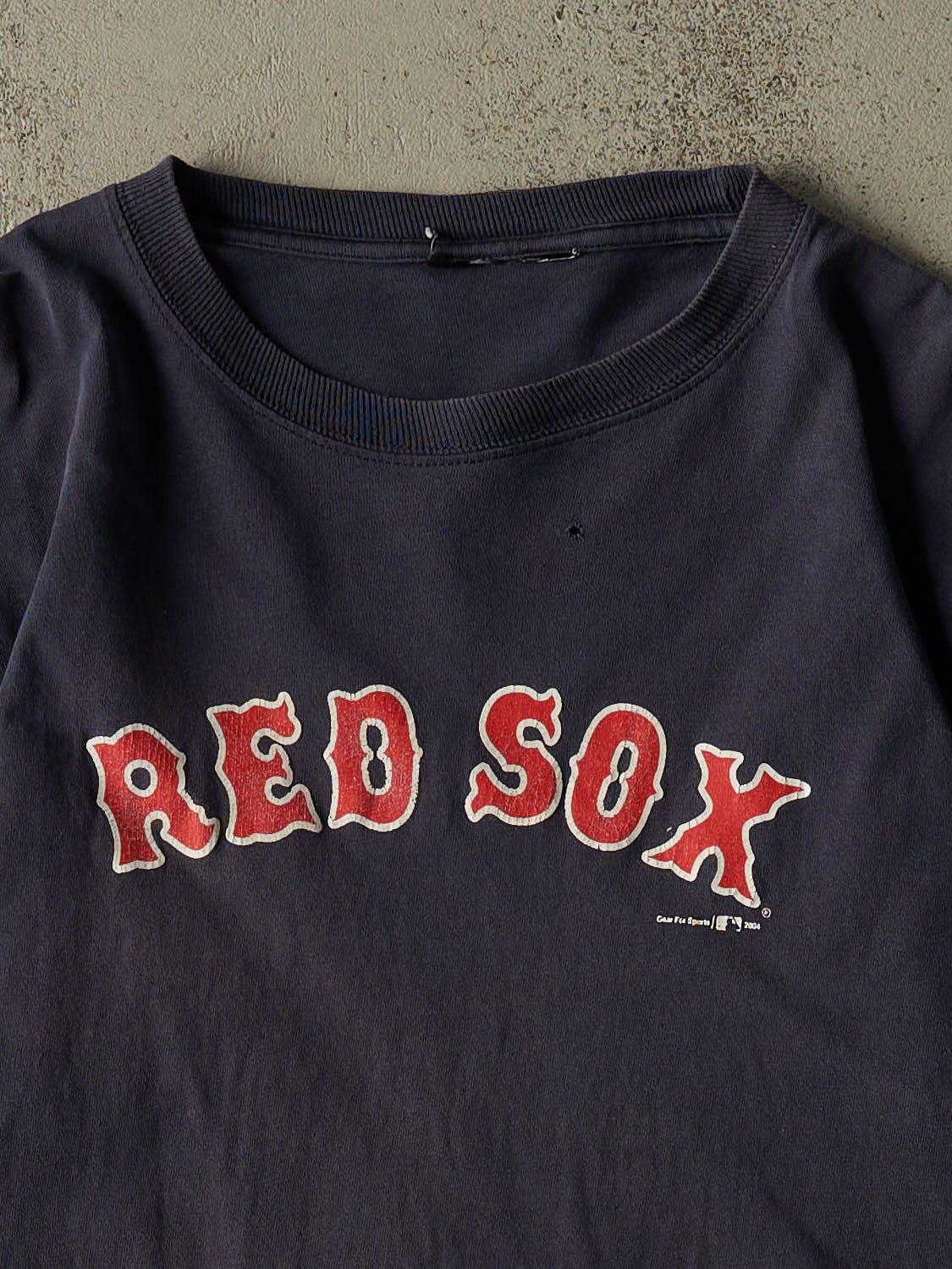 Vintage 04' Navy Boston Red Sox Tee (L)