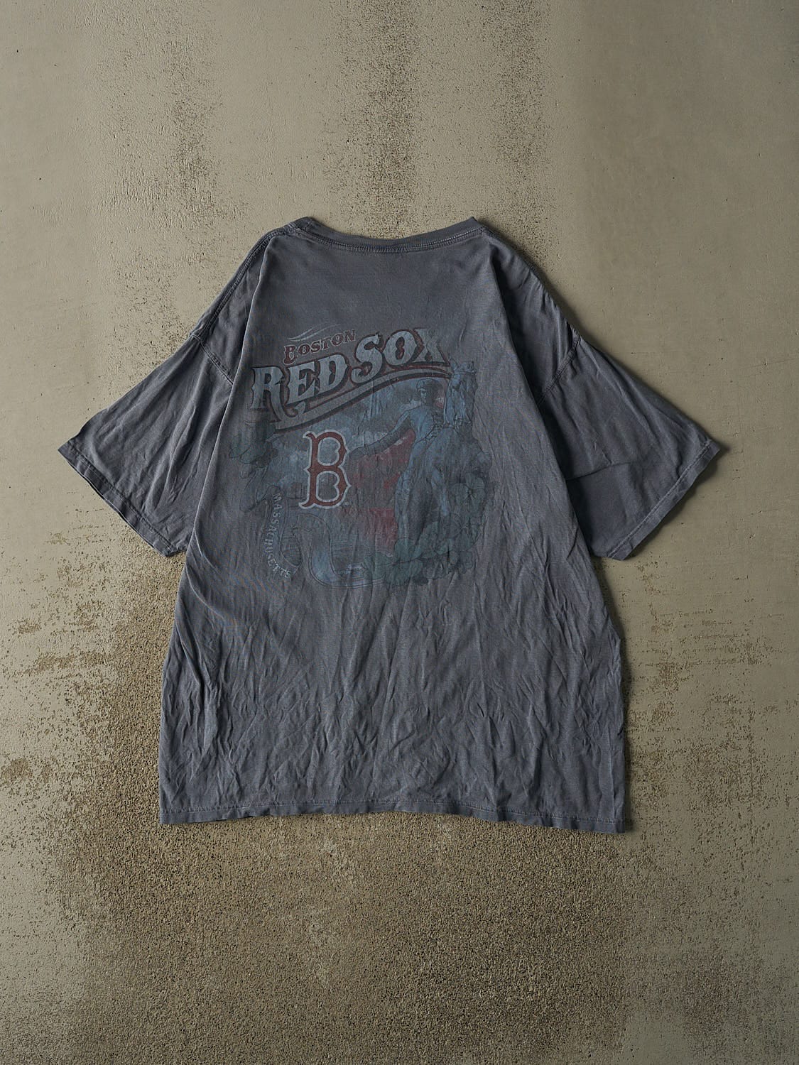 Vintage 07' Blue Boston Red Sox Tee (XL)
