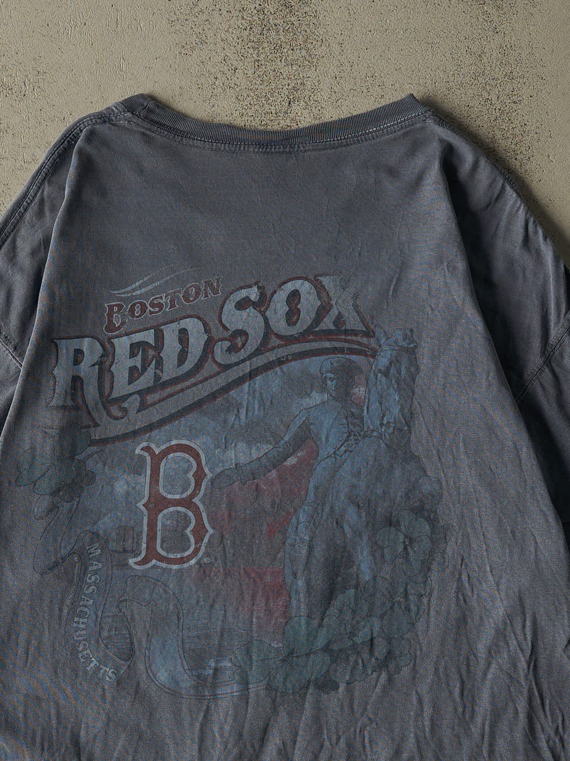 Vintage 07' Blue Boston Red Sox Tee (XL)