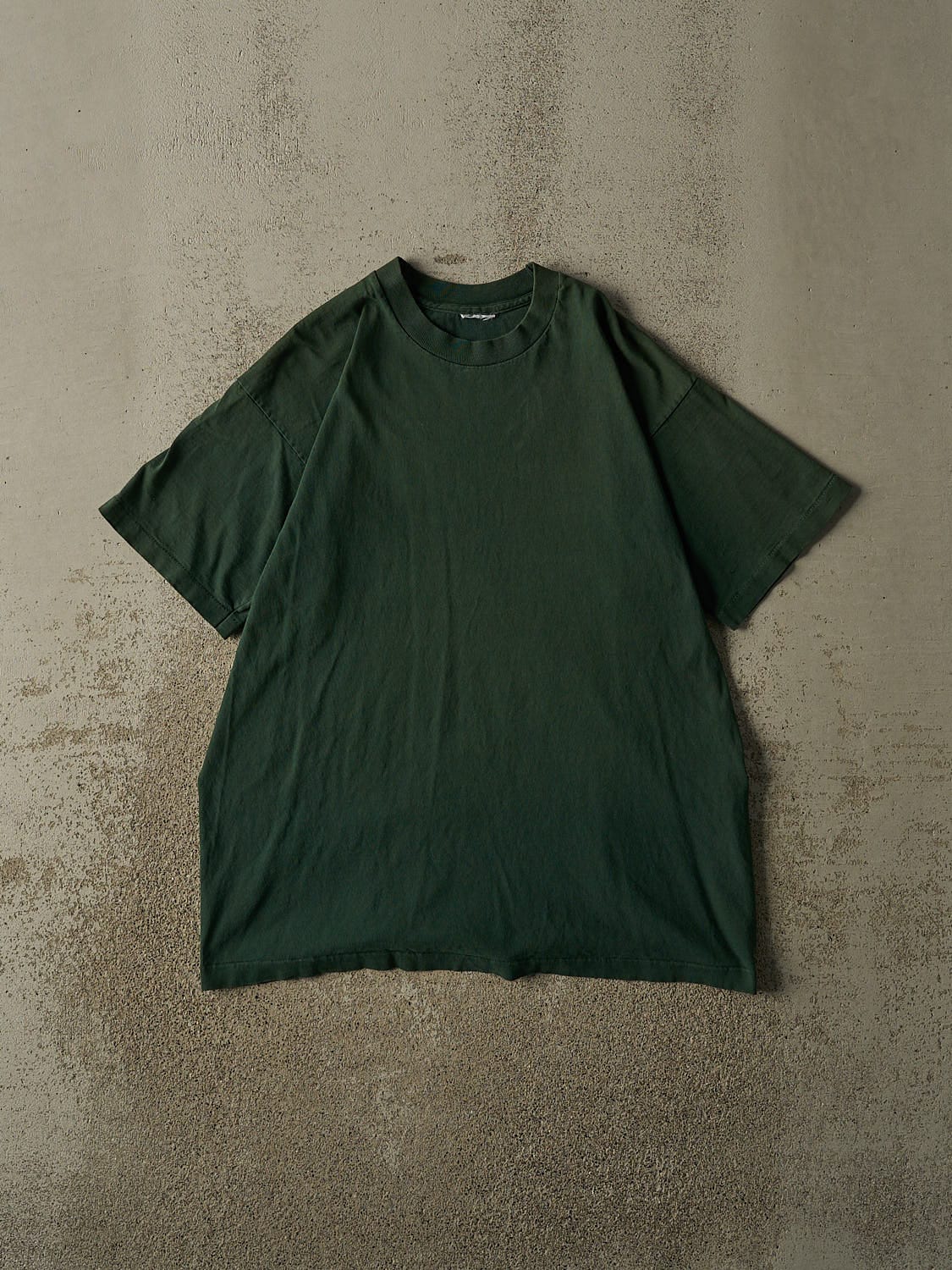 Vintage 90s Green Blank Single Stitch Tee (L)