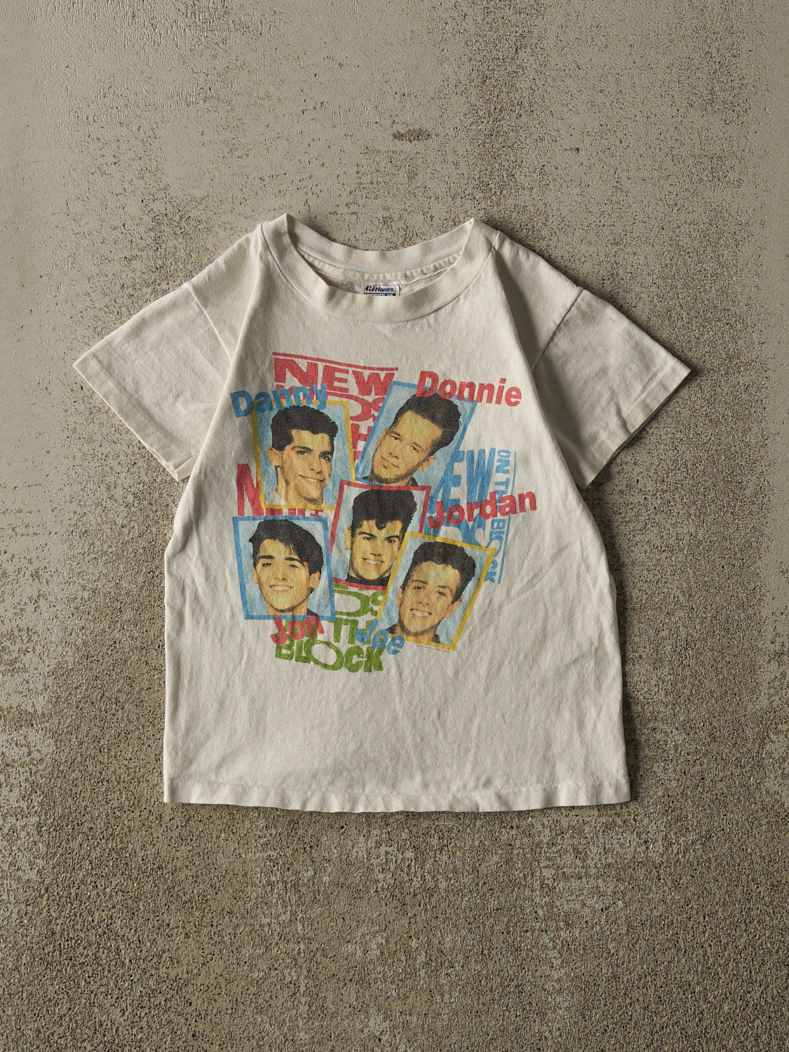 Vintage 80s White New Kids on the Block Baby Tee (XXS)