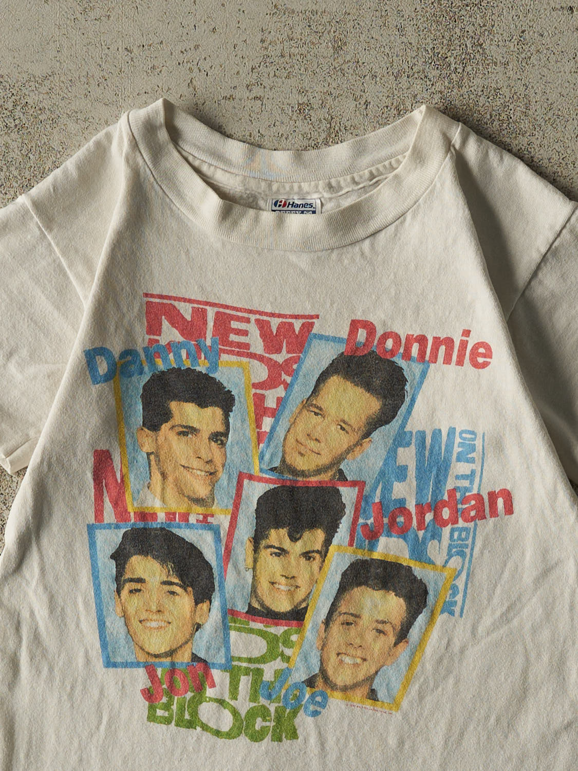 Vintage 80s White New Kids on the Block Baby Tee (XXS)