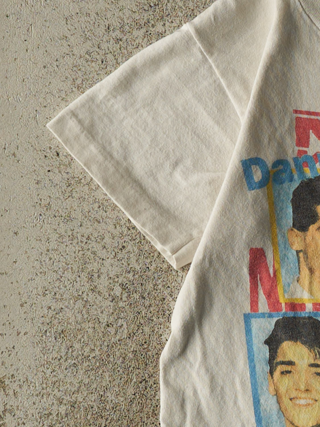 Vintage 80s White New Kids on the Block Baby Tee (XXS)