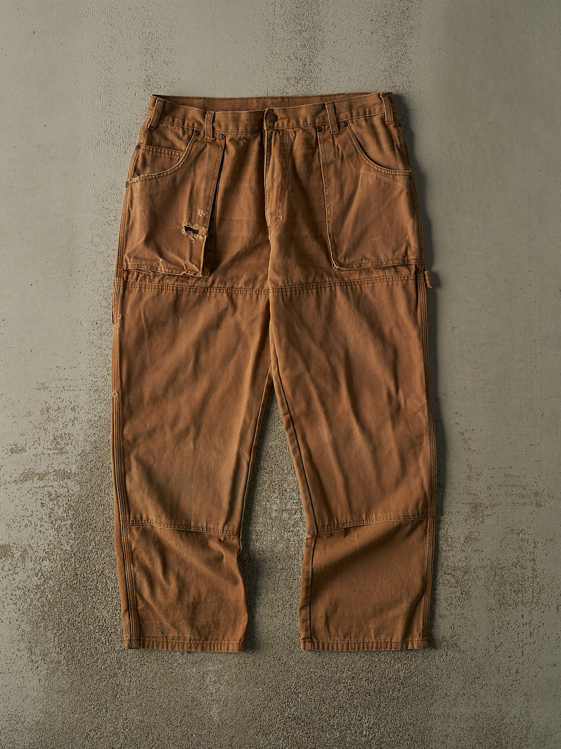 Vintage Y2K Camel Dickies L Pocket Double Knee Carpenter Pants (35x29)