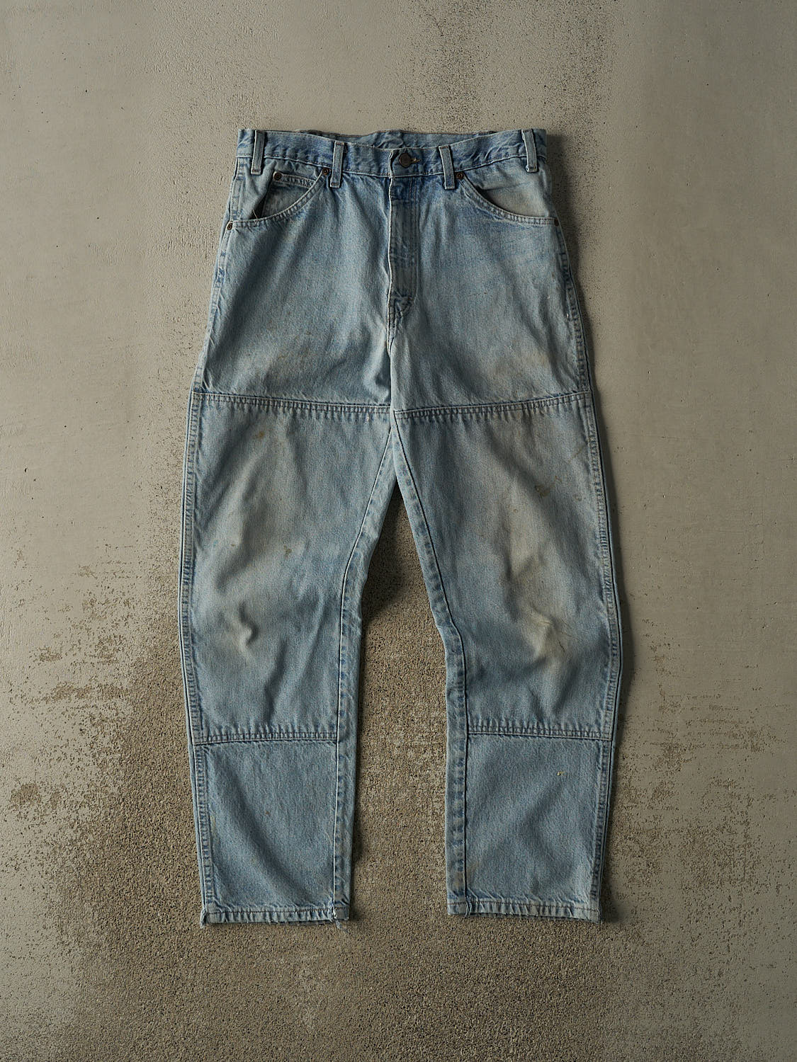 Vintage 90s Light Wash Dickies Double Knee Jeans (32x31)