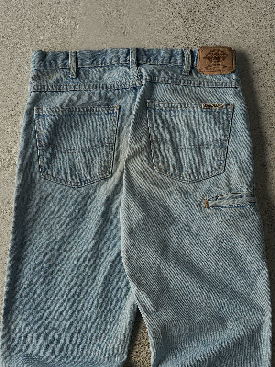 Vintage 90s Light Wash Dickies Double Knee Jeans (32x31)