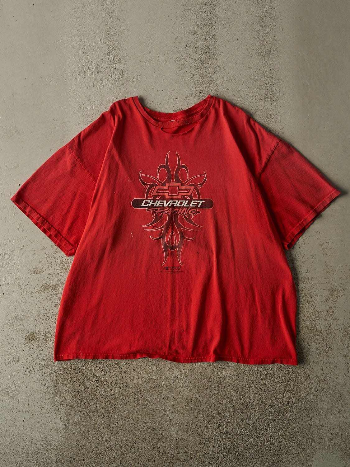 Vintage Y2K Red Chevrolet Racing Tee (XL/XXL)