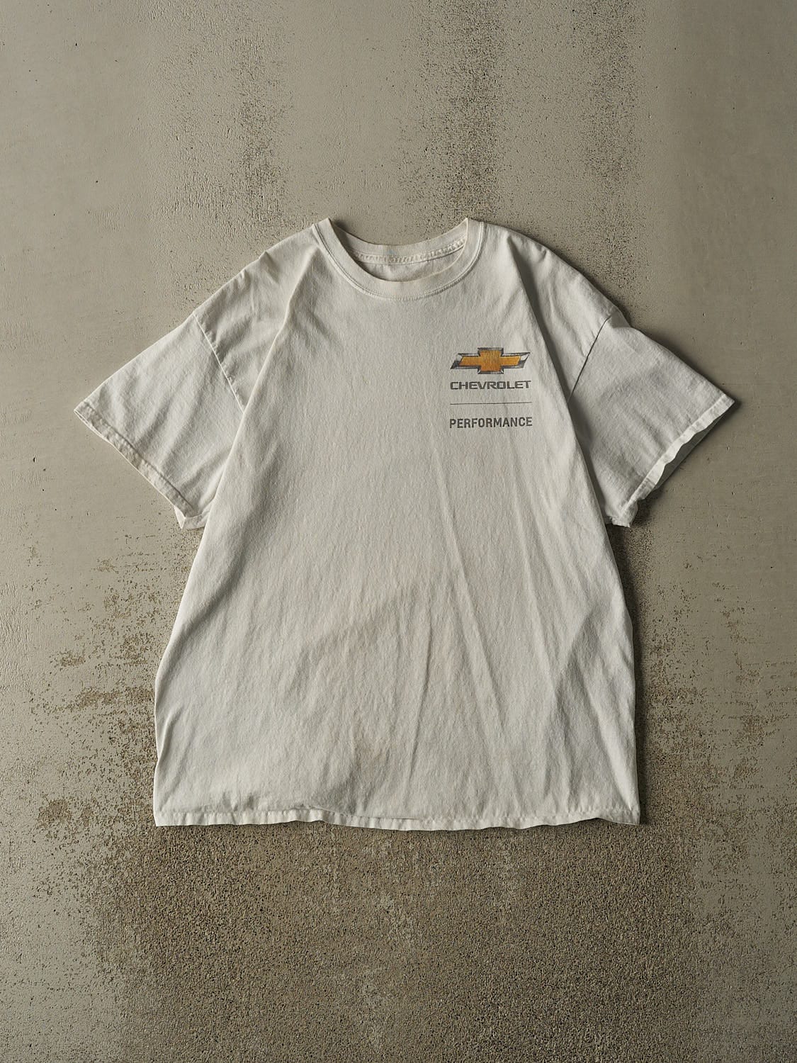 Vintage Y2K White Chevrolet Performance Tee (L/XL)
