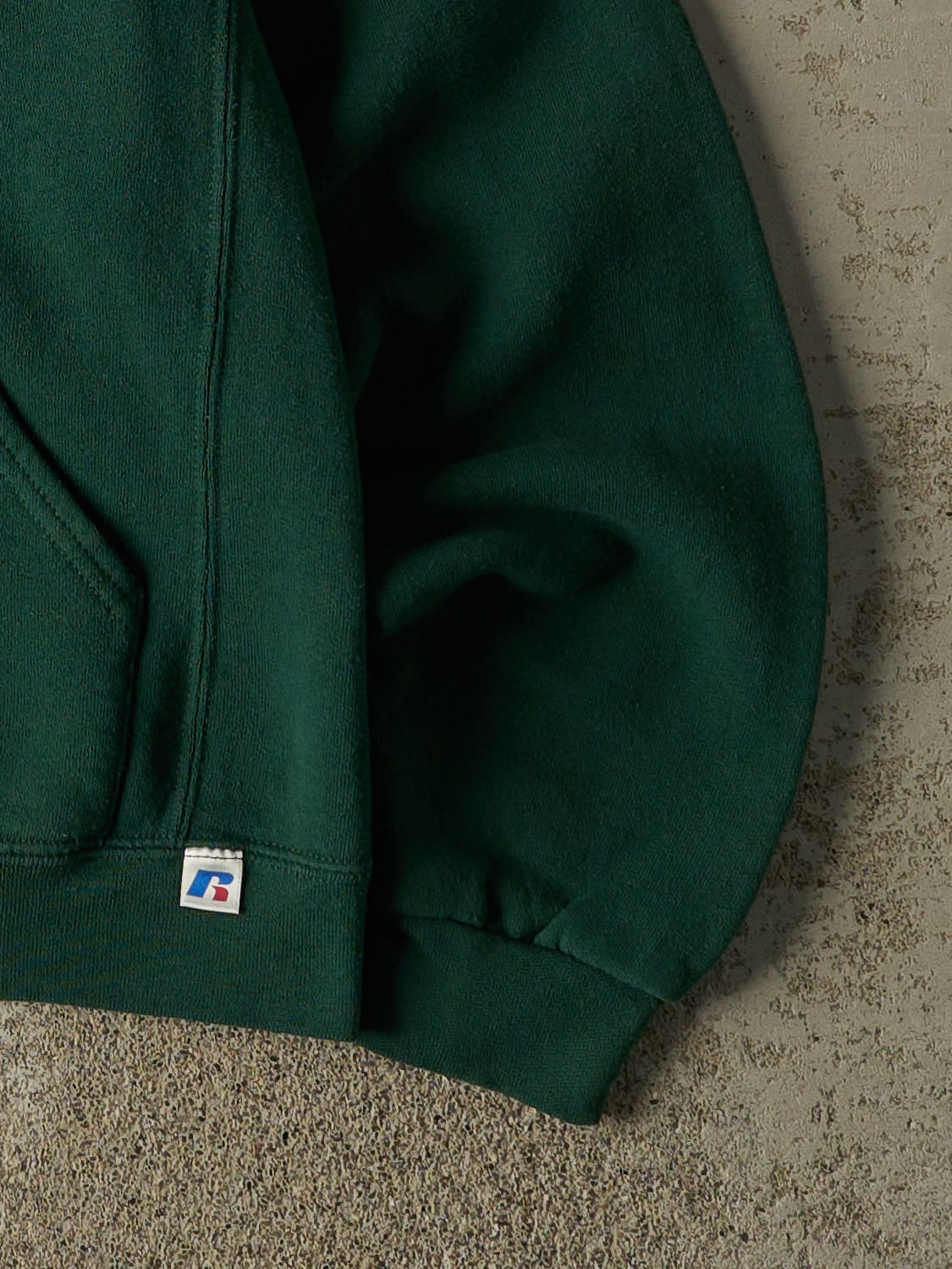 Vintage Y2K Green Russell Athletic Cape Breton University Hoodie (XS)
