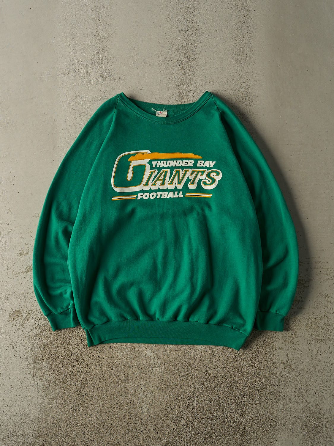Vintage 80s Green Thunder Bay Giants Football Crewneck (XL/XXL)