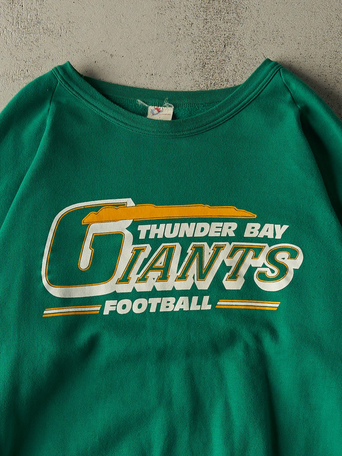 Vintage 80s Green Thunder Bay Giants Football Crewneck (XL/XXL)