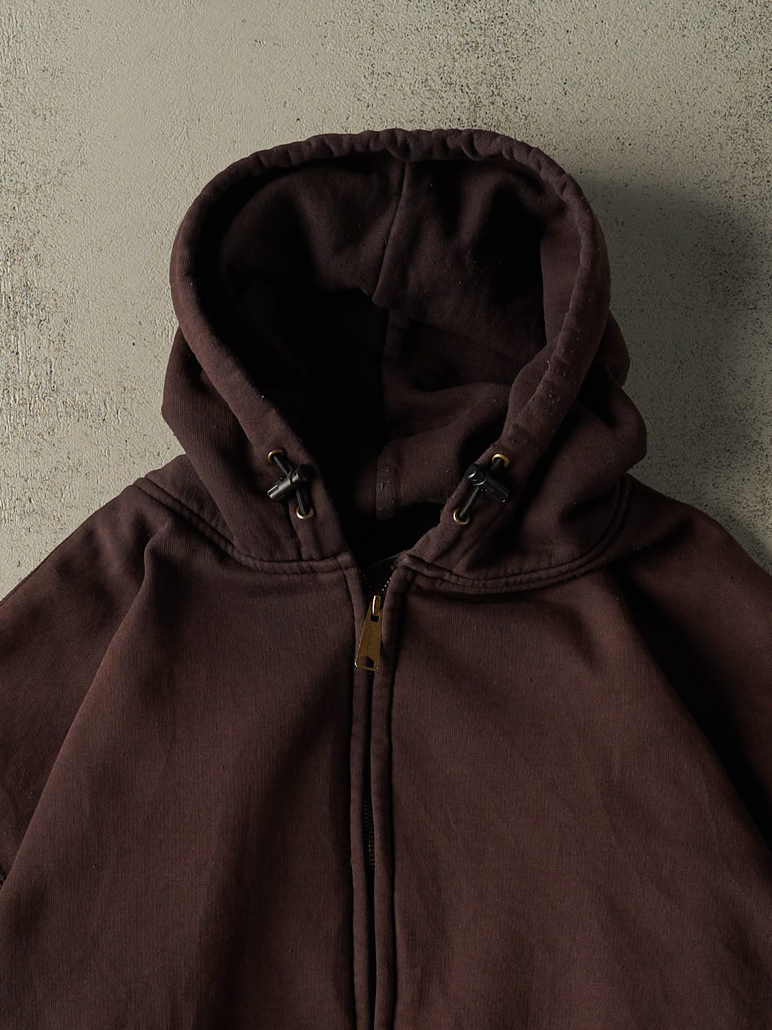 Vintage 90s Brown Carhartt Heavyweight Zip Up Hoodie (XXL/XXXL)