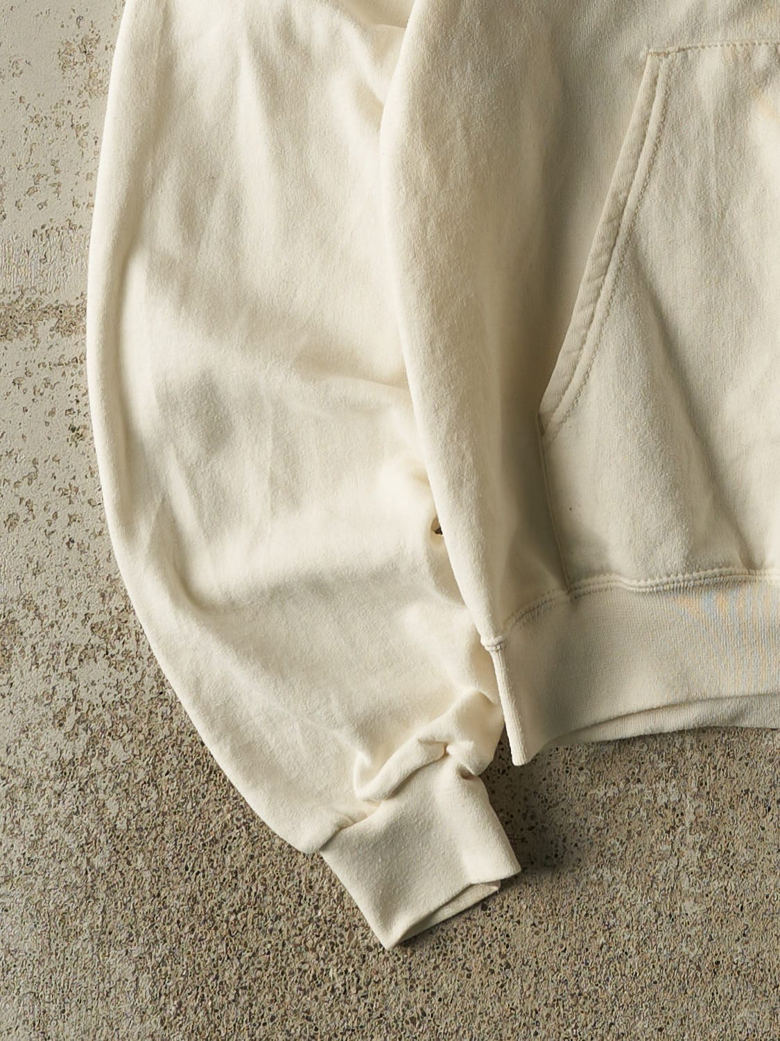 Vintage 90s Beige Champion Farmingdale State Hoodie (XS/S)