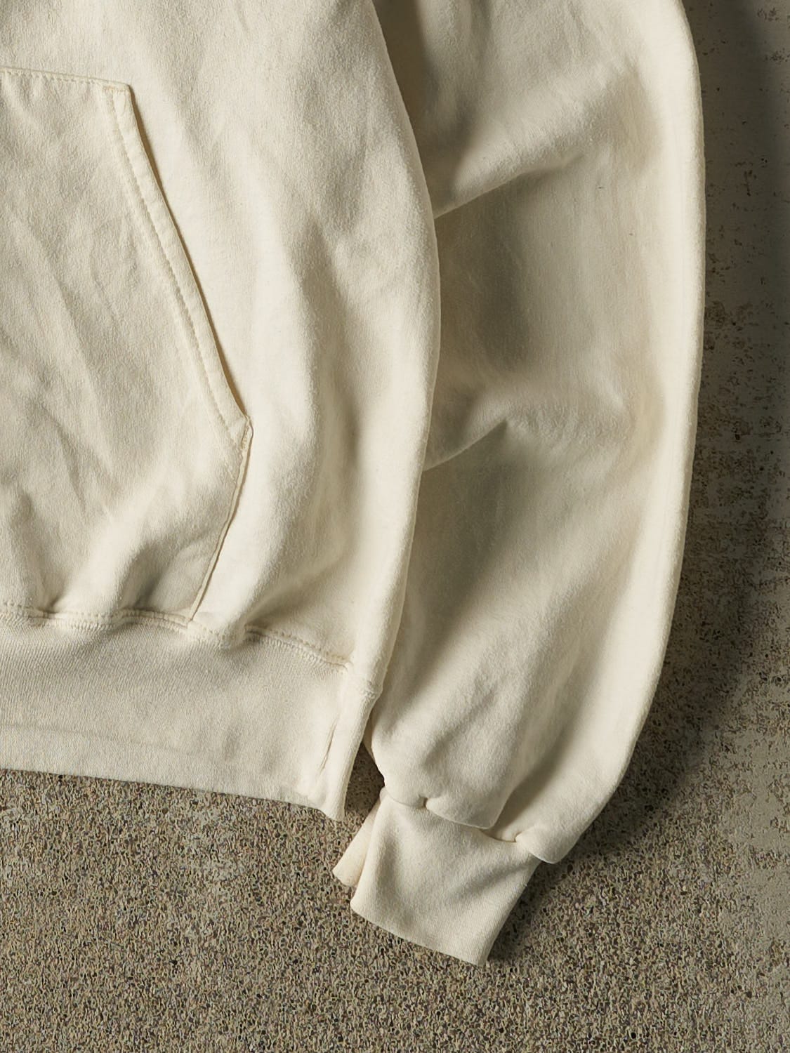 Vintage 90s Beige Champion Farmingdale State Hoodie (XS/S)